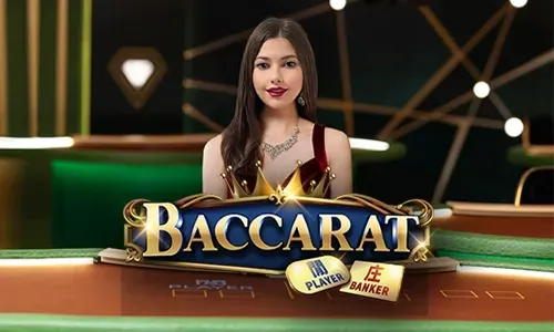 A professional live dealer casino setup with a friendly dealer, high-definition cameras, and various table games like blackjack and roulette, conveying an authentic casino atmosphere.